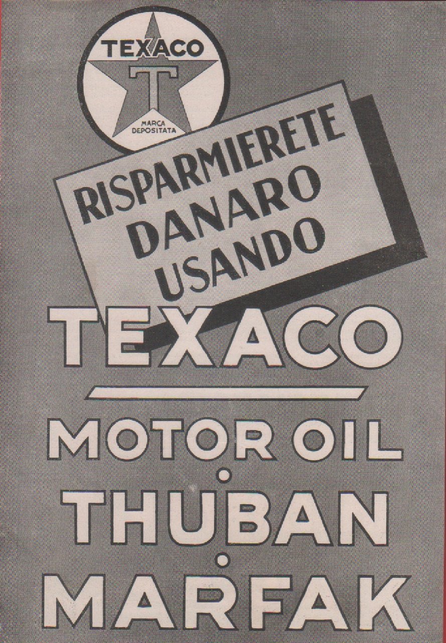 Risparmierete denaro usando Texaco. Advertising 1937 | Immagine principale