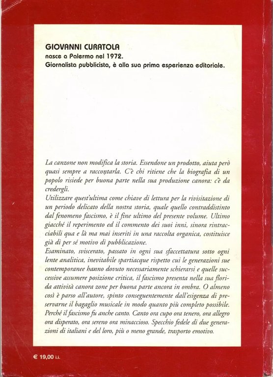 Ritmi Littori - Libro Curatola Testi Inni Fascisti 263 Canzoni …