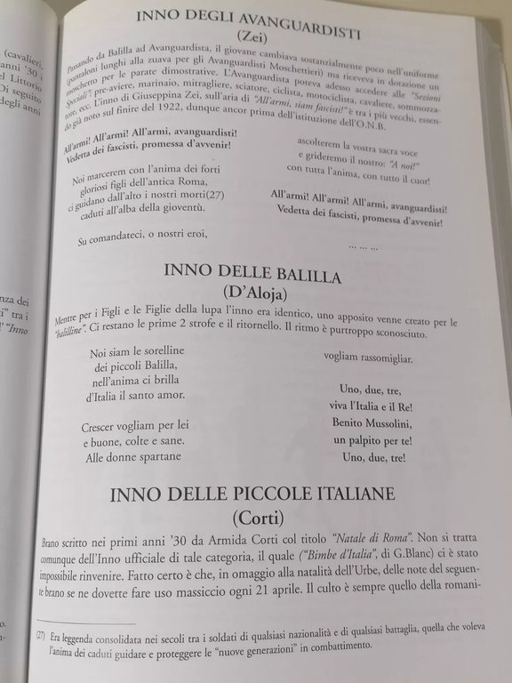 Ritmi Littori - Libro Curatola Testi Inni Fascisti 263 Canzoni …