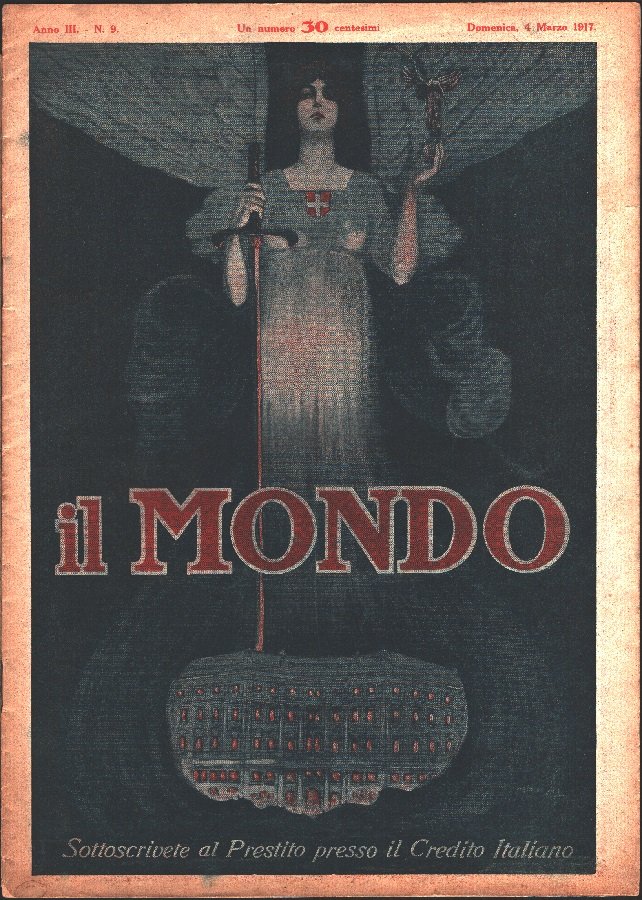 Rivista Il Mondo. Anno III. n. 9. 4 marzo 1917 | Immagine principale