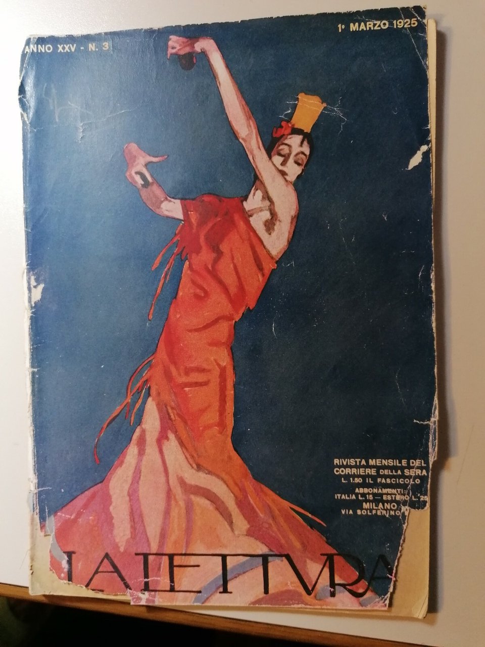 Rivista La lettura Anno XXV n. 3 (1 marzo 1925)