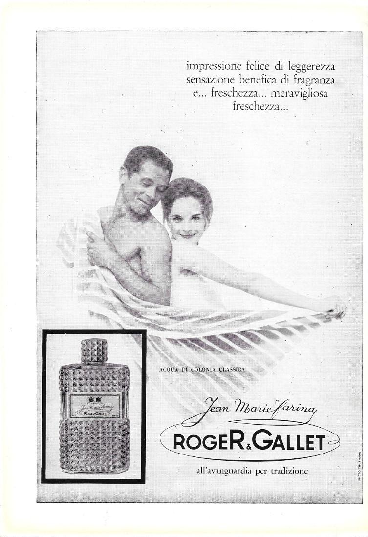 Roger &amp; Gallet acqua di colonia classica. Advertising 1960 | Immagine principale