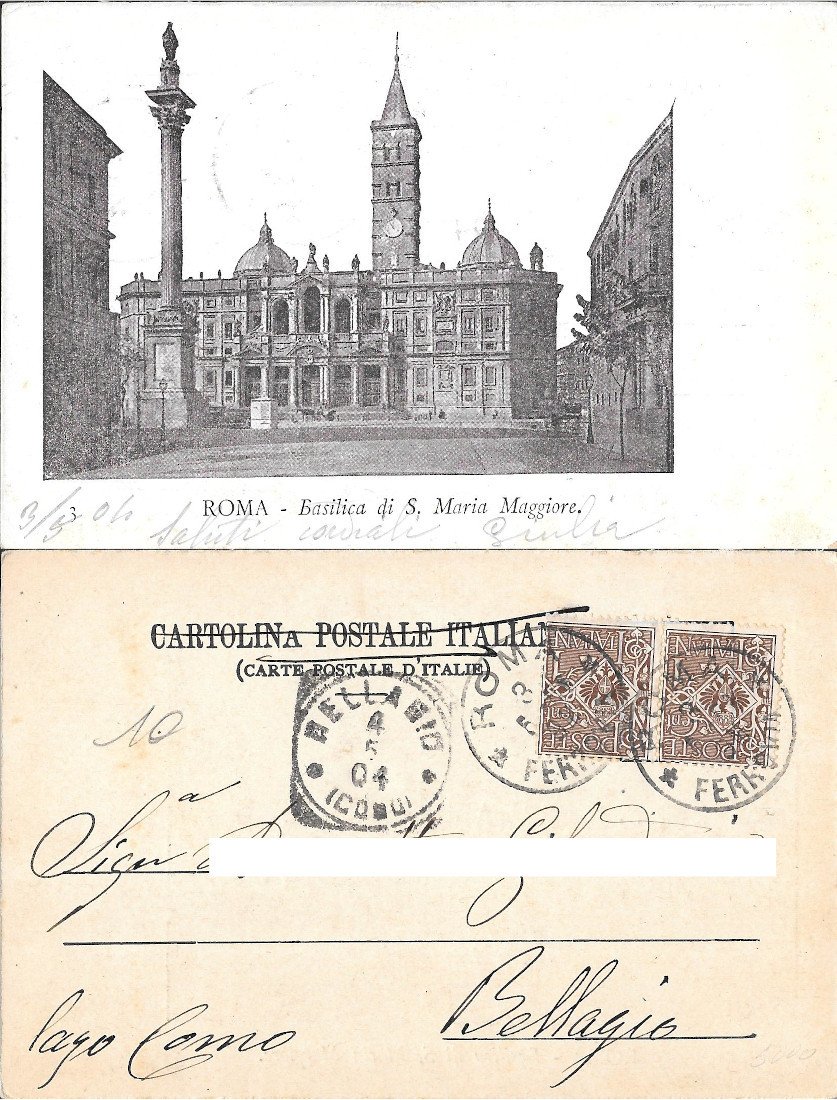 Roma. Basilica di S. Maria Maggiore. Viaggiata 1904 | Immagine principale