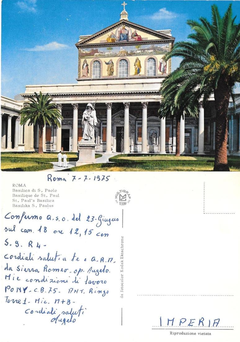 Roma. Basilica di San Paolo. Viaggiata | Immagine principale