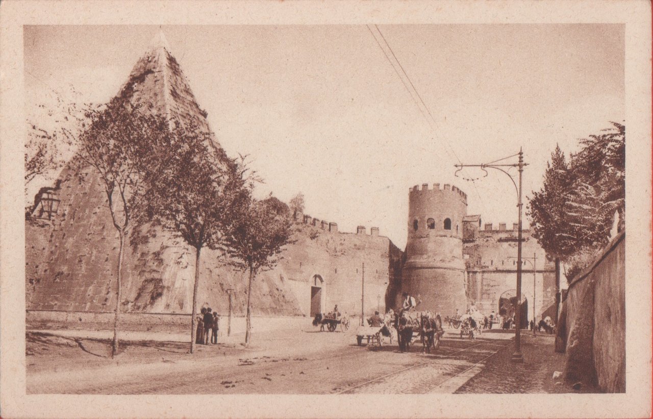 Roma. Piramide di Caio Cestio. Non viaggiata | Immagine principale