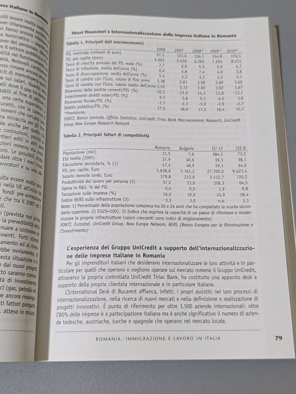 Romania. Immigrazioni e lavoro in Italia. Statistiche, problemi e prospettive