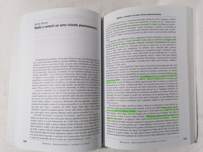 Romania. Immigrazioni e lavoro in Italia. Statistiche, problemi e prospettive