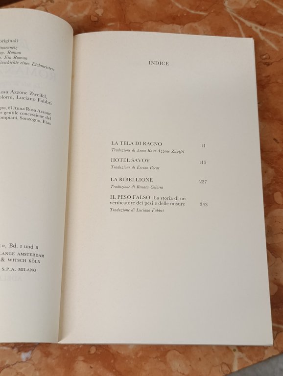 Romanzi Brevi. La Tela Del Ragno - Hotel Savoy - … | Immagine Gallery 9
