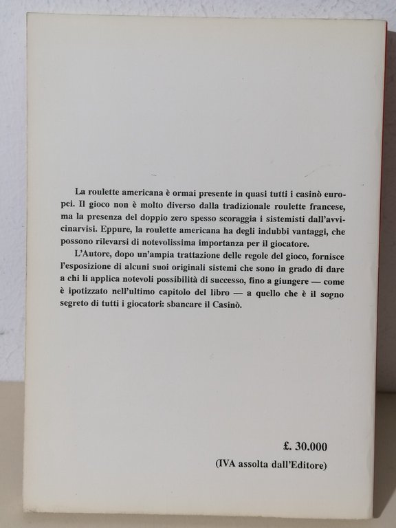 Roulette Americana Come si gioca Come si vince Libro Carlo …