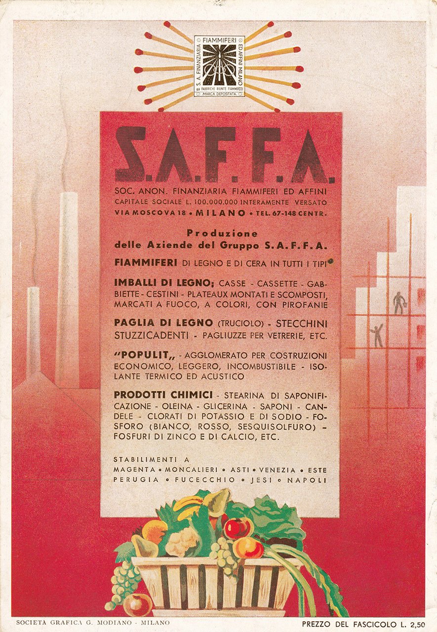 S.A.F.F.A. - Advertising 1936 | Immagine principale