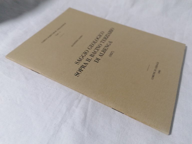 Saggio Geologico Sopra il Bacino Terziario di Albenga Ceriale 1982 …