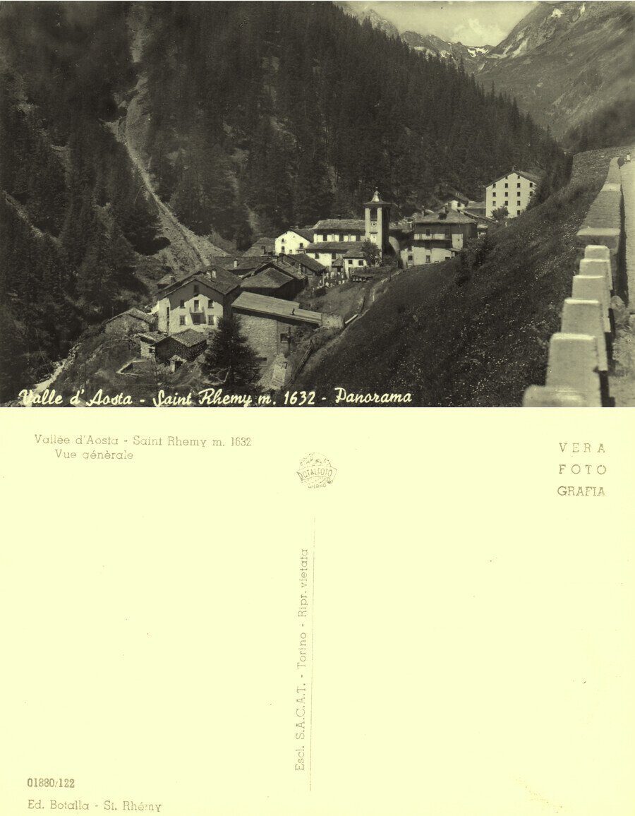 Saint Rhemy (AO). Panorama. Non viaggiata | Immagine principale