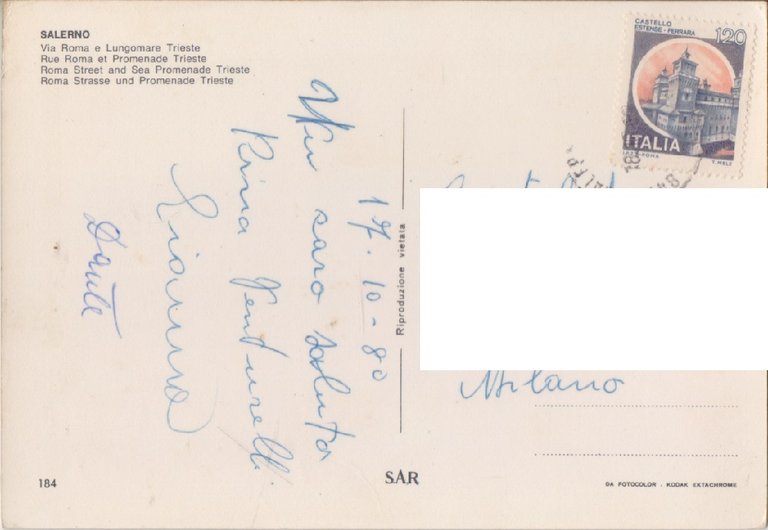 Salerno. Via Roma e Lungomare Trieste . Viaggiata 1980 | Immagine Gallery 2