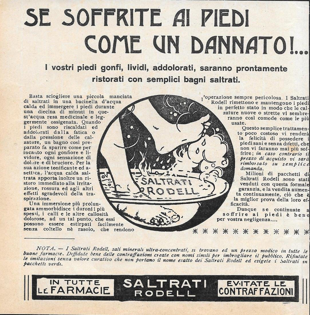 Saltrati Rodell. Advertising 1923 | Immagine principale