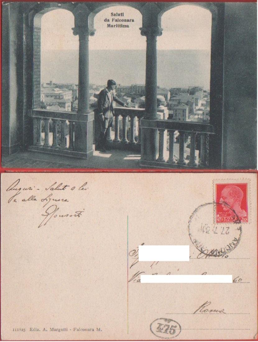 Saluti da Falconara Marittima. Viaggiata 1931 | Immagine principale