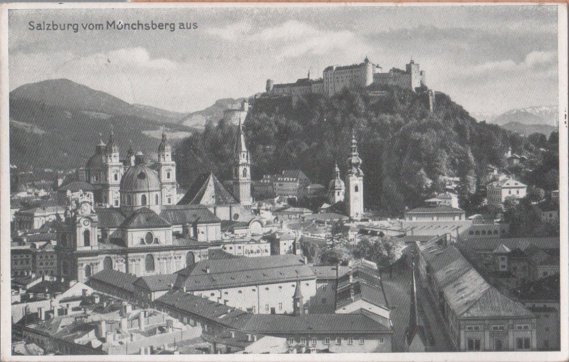 Salzburg vom Munchsberg. Viaggiata 1939 | Immagine principale