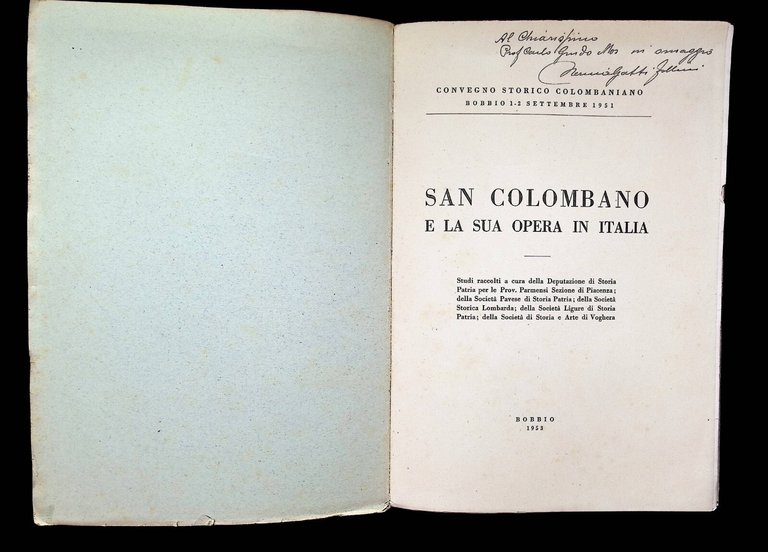 San Colombano e la sua opera in Italia Libo Atti …