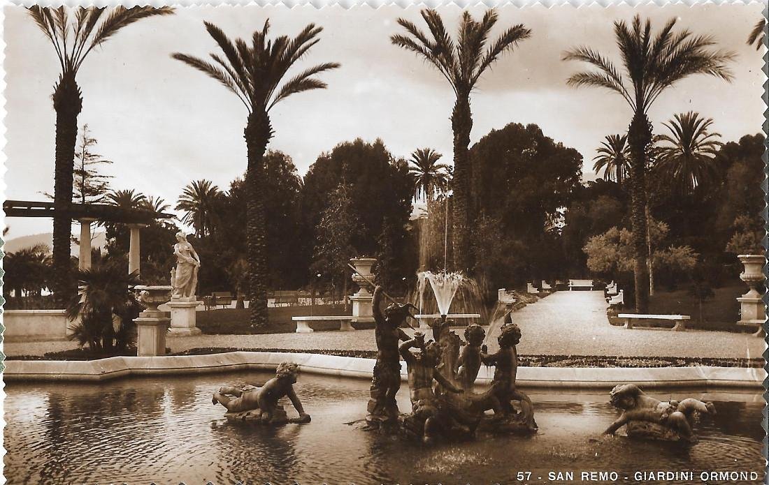 San Remo. Giardini Ormond. Ed. SAF. Non viaggiata | Immagine principale