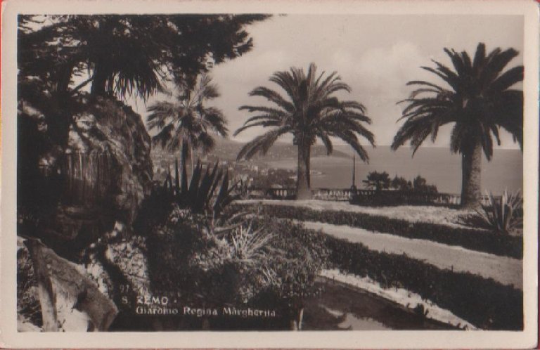 San. Remo. Giardino Regina Margherita.Non viaggiata