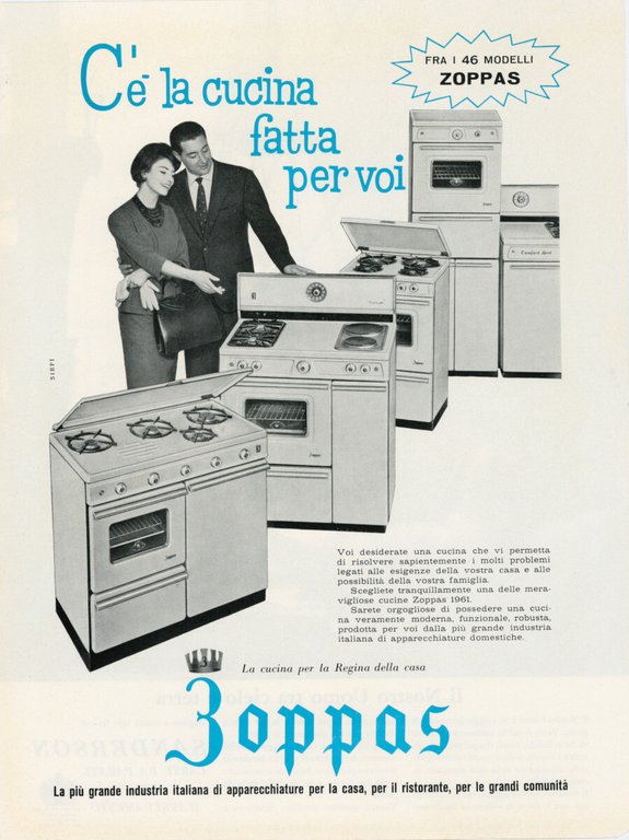 Sanderson carta da parati/Cucine Zoppas. Advertising 1961 | Immagine Gallery 2
