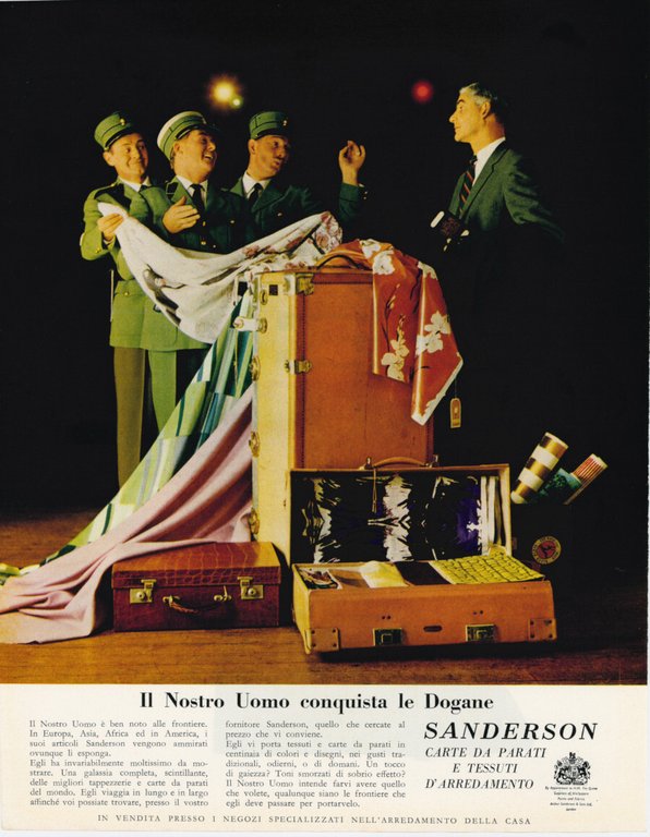 Sanderson carte da parati / Olivetti Studio 44. Advertising 1961 | Immagine Gallery 2