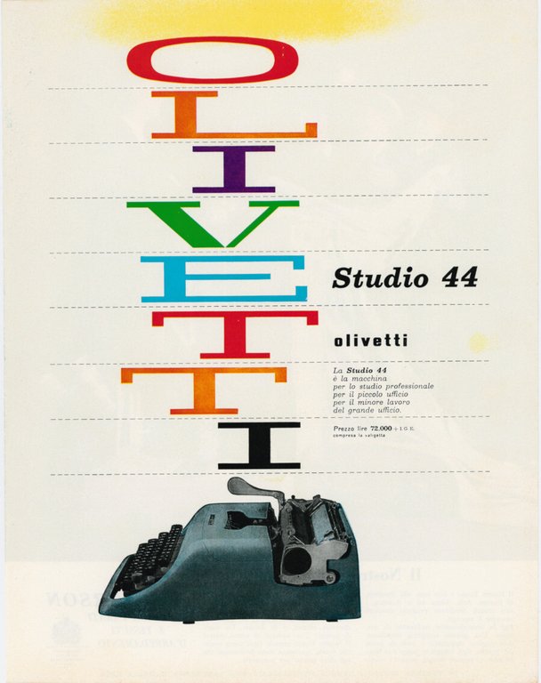 Sanderson carte da parati / Olivetti Studio 44. Advertising 1961 | Immagine Gallery 4