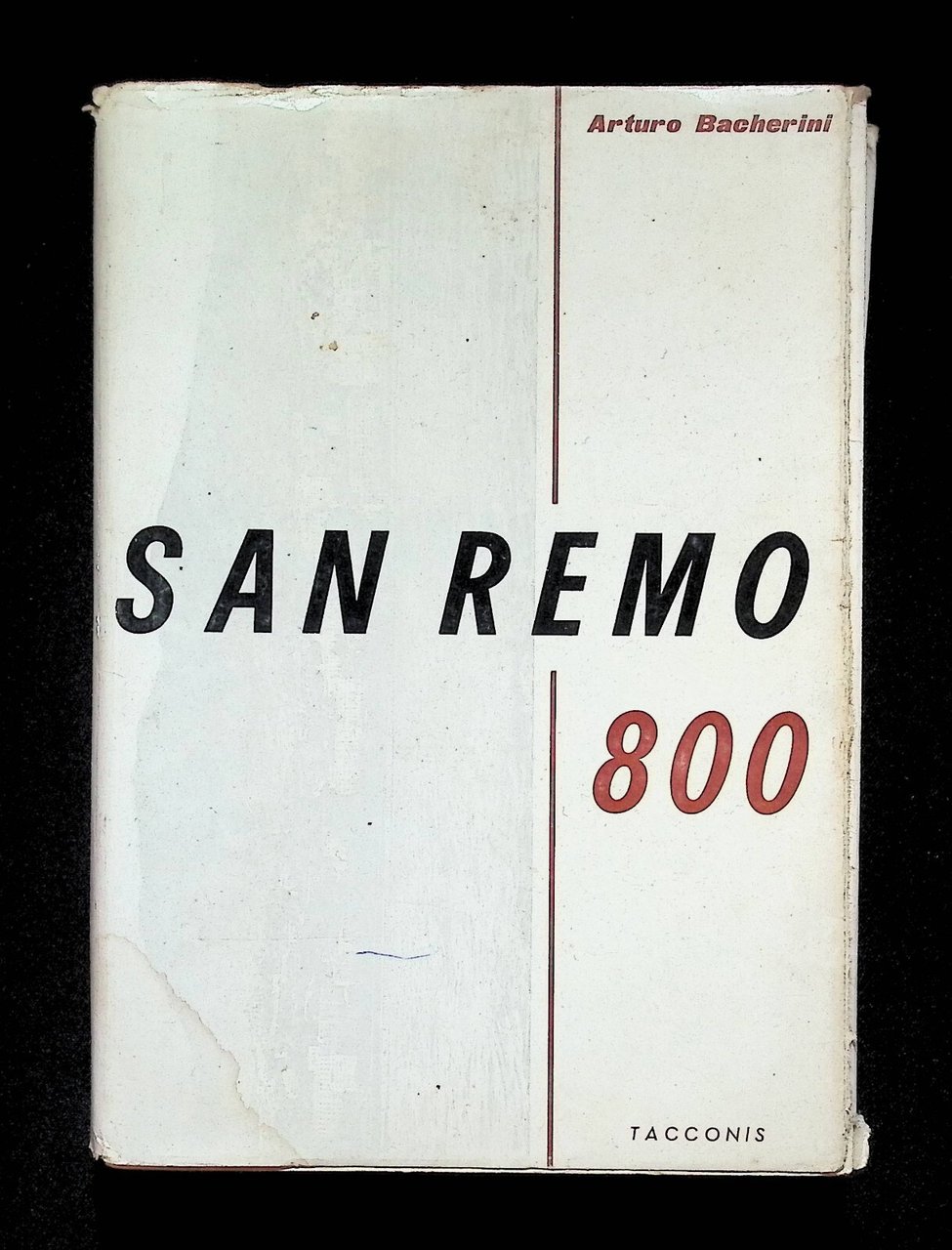 Sanremo 800 Libro Arturo Bacherini Storia San Remo Tacconis 1965