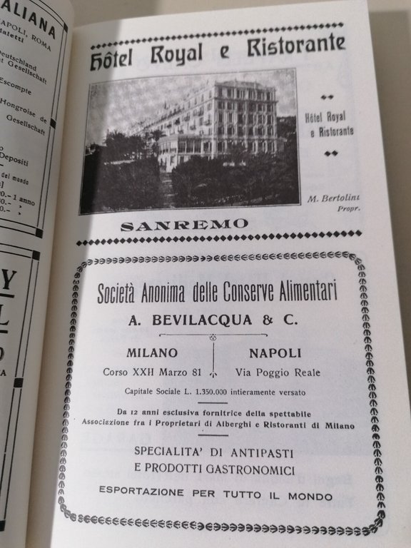 Sanremo Ai Primi Del 900 Libro Guida Turistica Pubblicità Cartina …