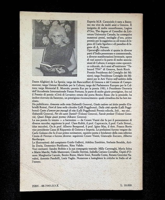 Sanremo Amore Mio Libro di Poesie Esperia Balestra Caracciolo Ecig …