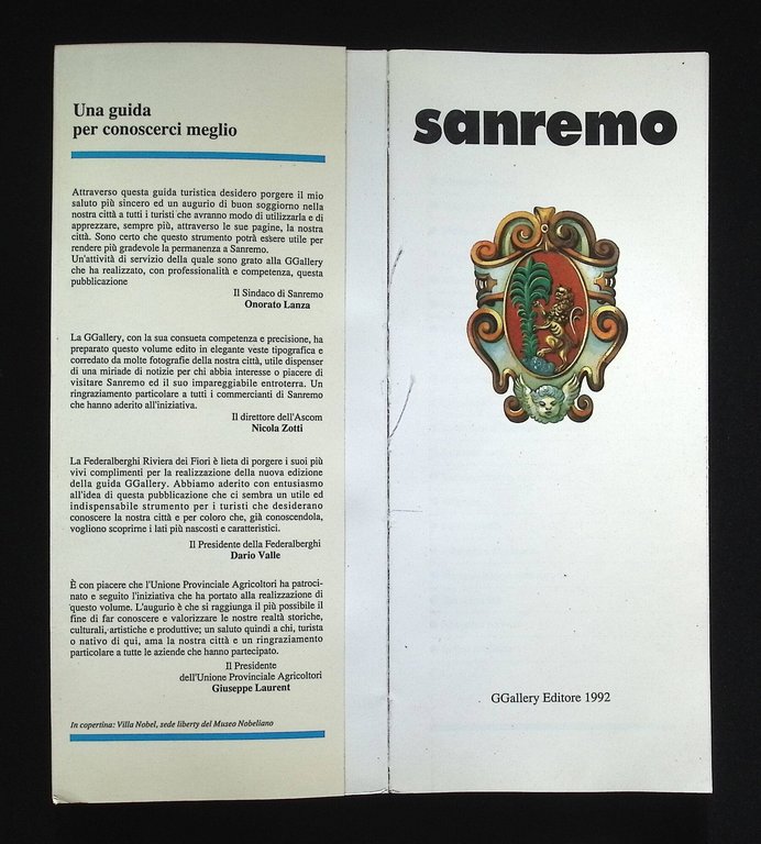 Sanremo. Guida Turistica Guide Gallery 1992 | Immagine Gallery 7