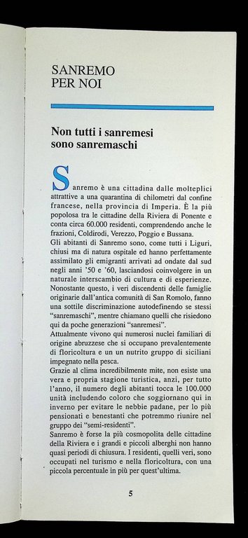 Sanremo. Guida Turistica Guide Gallery 1992 | Immagine Gallery 9