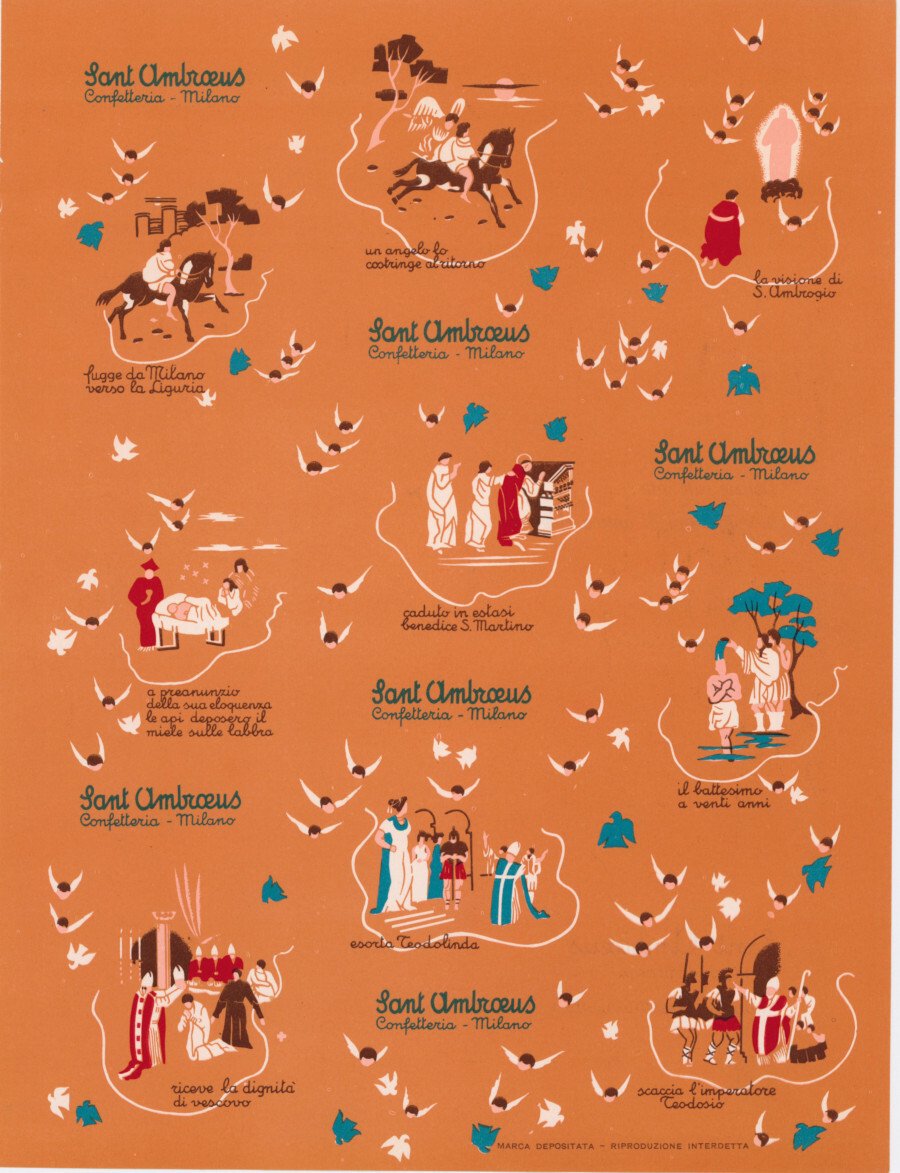 Sant Ambroeus confetteria Milano. Advertising 1962 | Immagine principale