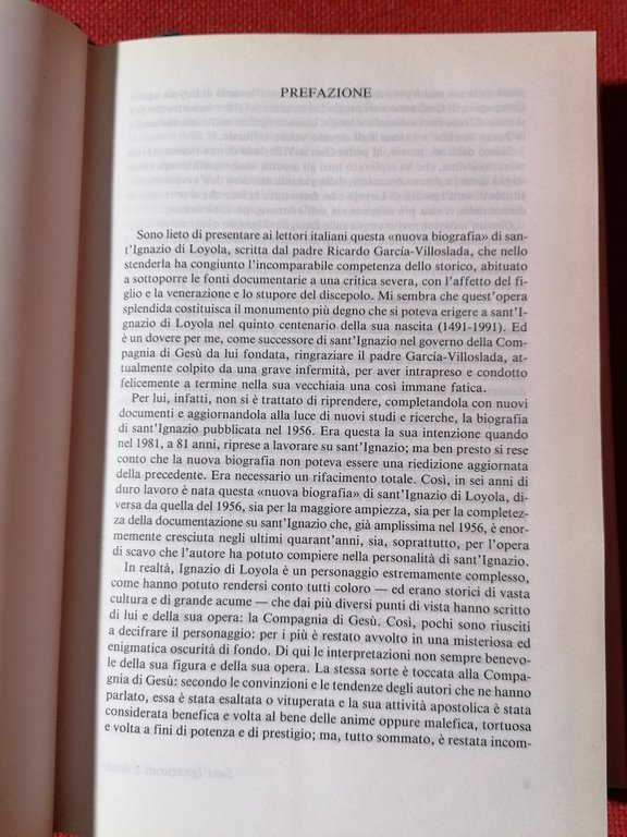 Sant'Ignazio di Loyola Libro biografia Ricardo Garcia Villoslada Edizioni Paolin