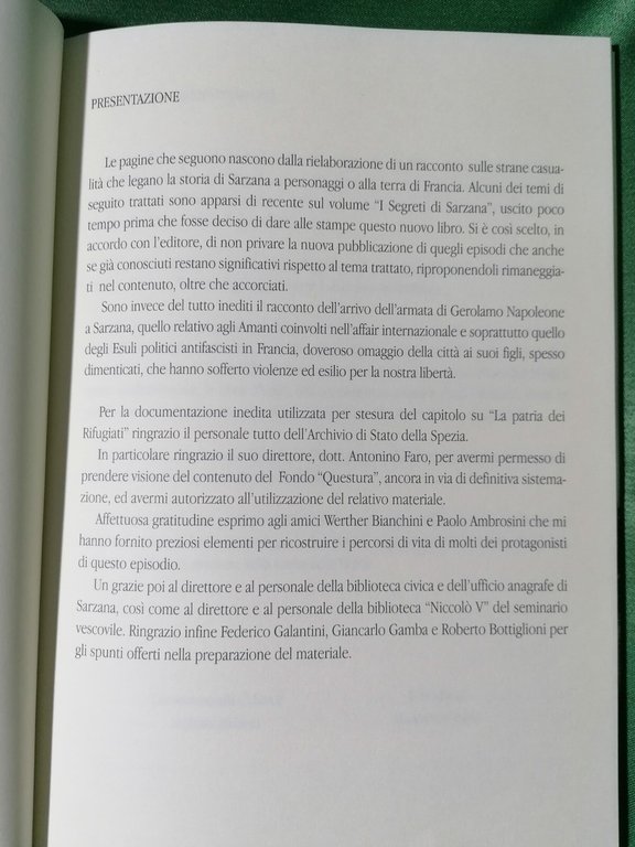 Sarzana e la Francia Libro Pino Meneghini Cronache di Destini …