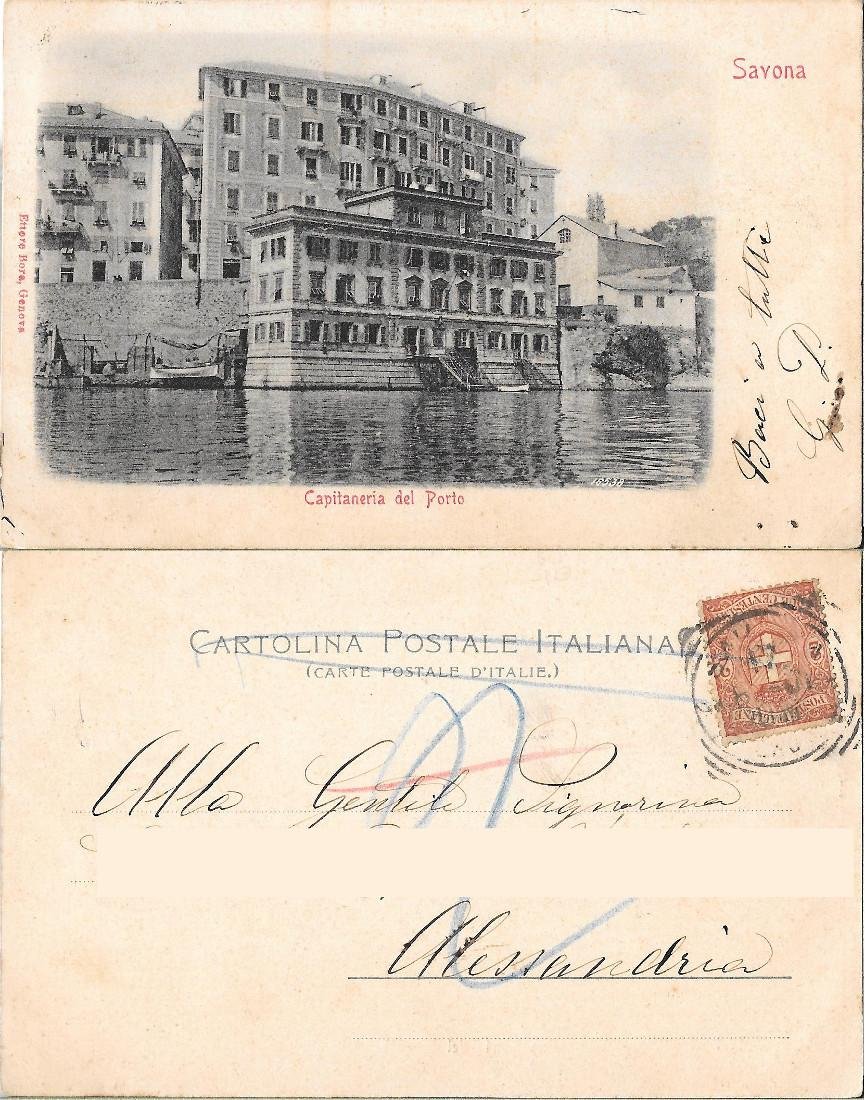 Savona. Capitaneria del Porto. Viaggiata 1941 | Immagine principale