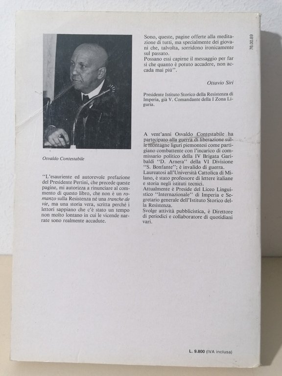 Scarpe Rotte Libertà Storia Partigiana Libro Contestabile Presentazione Pertini