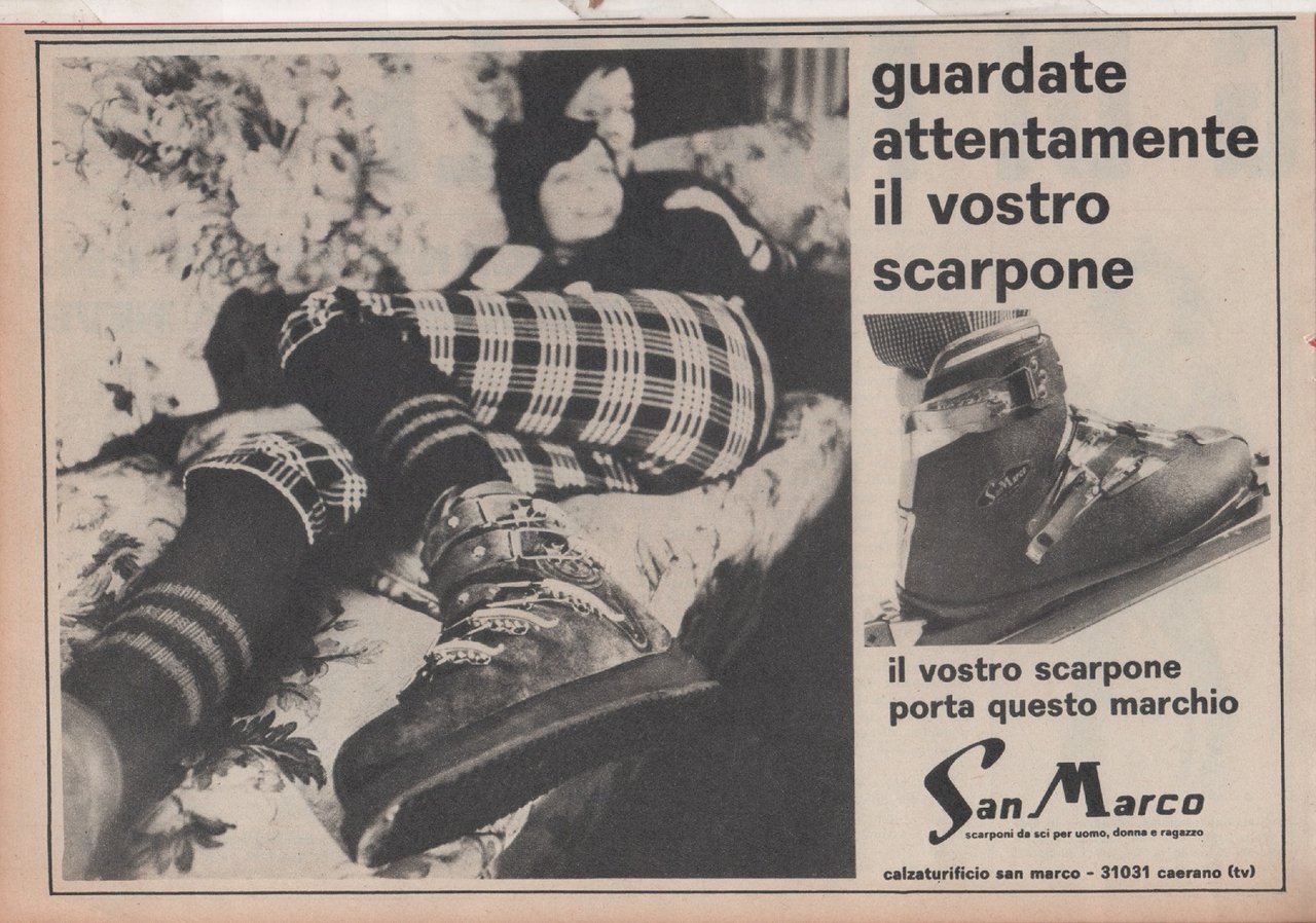 Scarponi San Marco. Advertising 1968 | Immagine principale