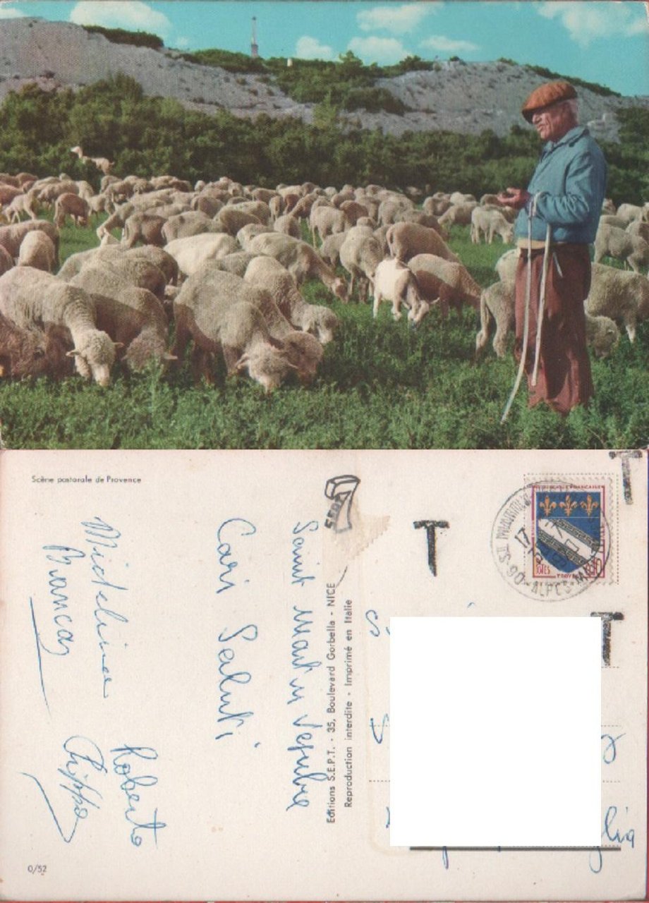 Scène pastorale Provence. Viaggiata 1970 | Immagine principale