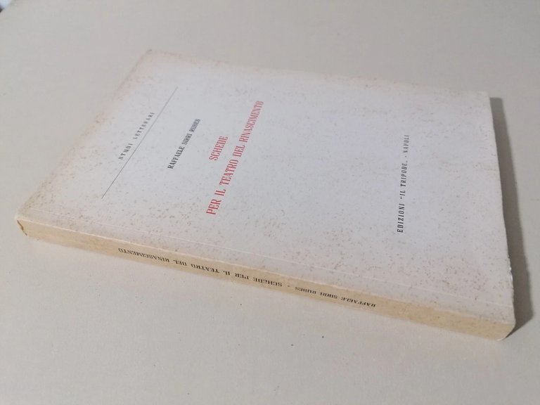 Schede per il Teatro del Rinascimento Libro Raffaele Sirri Rubes …