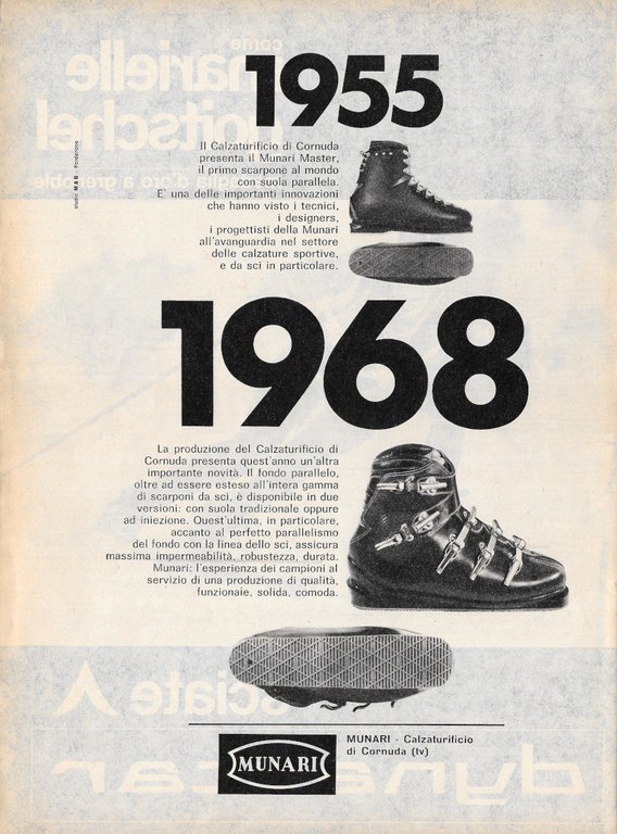 Sciate Dynastar / Scarponi Munari - Advertising 1968 | Immagine Gallery 2