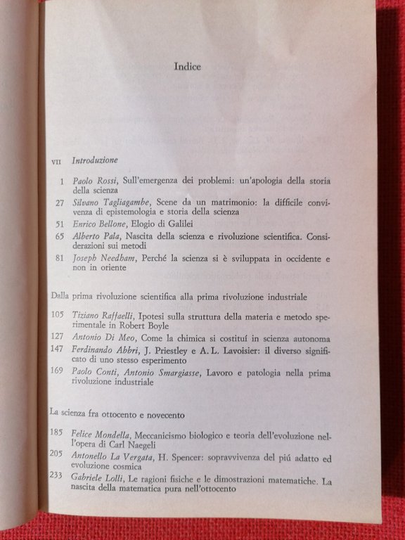 Scienza e storia. Analisi critica e problemi attuali