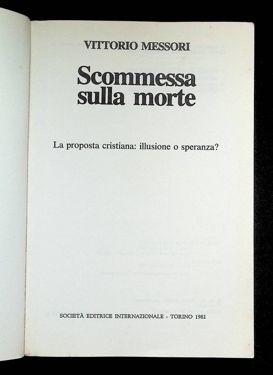 Scommessa sulla morte. La proposta cristiana: illusione o speranza? | Immagine Gallery 8