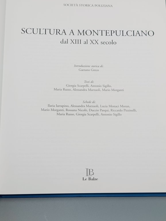 Scultura a Montepulciano dal XIII al XX secolo