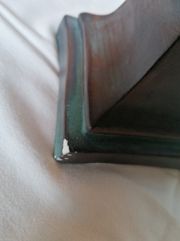 Scultura Mezzobusto Franz SCHUBERT in gesso bronzato artigianato lucchese cm …