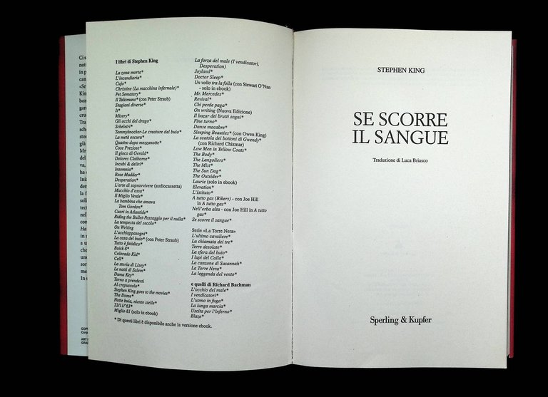 Se scorre il sangue. Prima Edizione