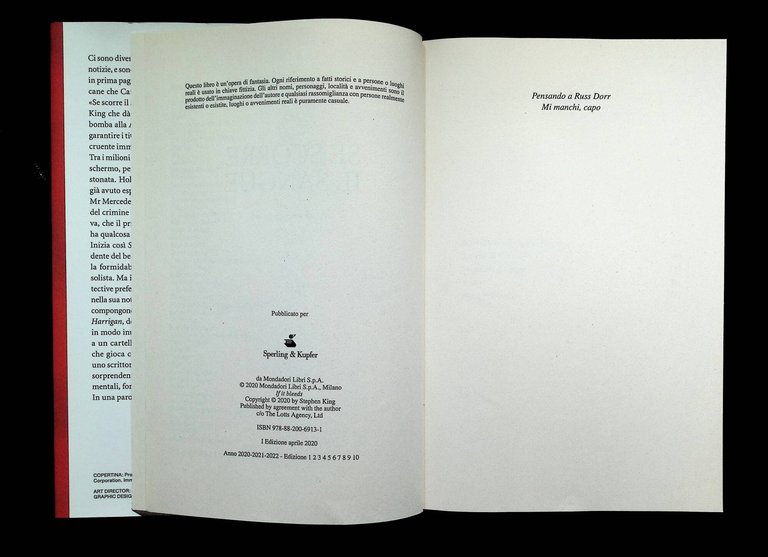 Se scorre il sangue. Prima Edizione