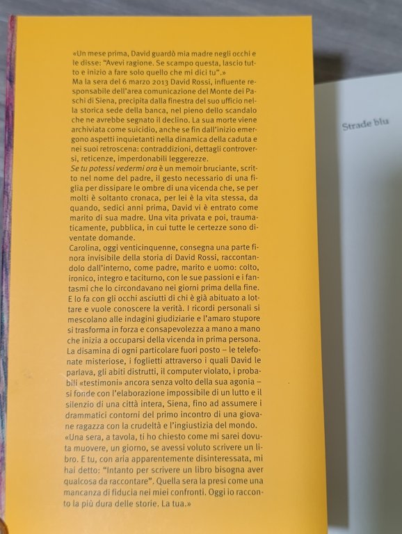 Se tu potessi vedermi ora. La storia di David Rossi …