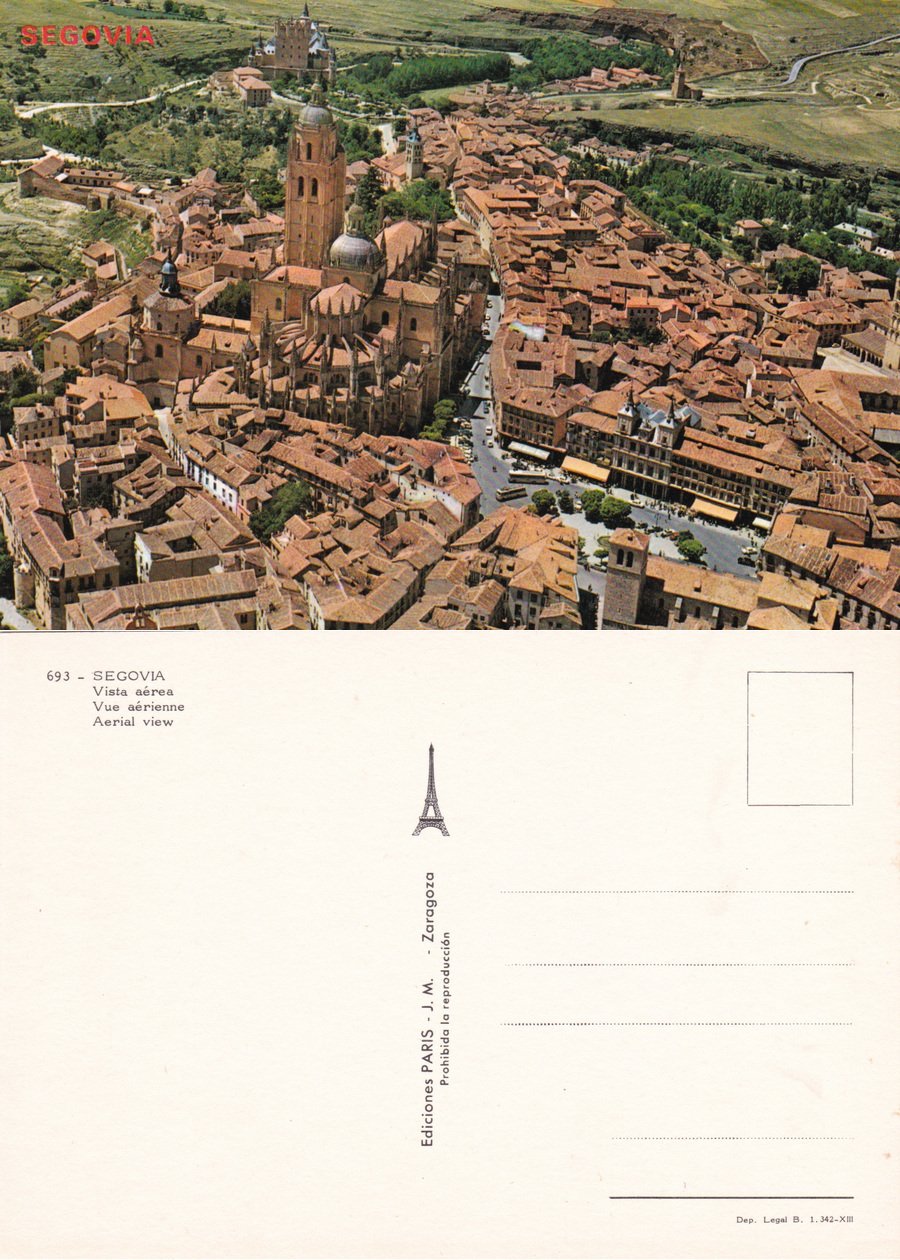 Segovia. Vista aera. Non viaggiata | Immagine principale