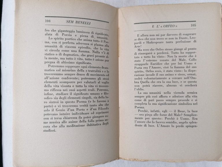 Sem Benelli e i suoi Poemi Orfeo e Proserpina La …