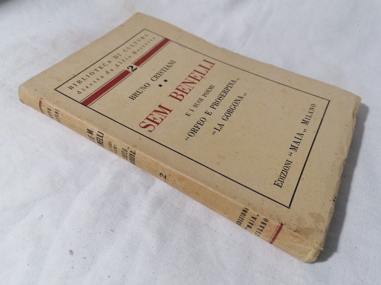 Sem Benelli e i suoi Poemi Orfeo e Proserpina La …